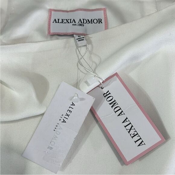 NWT Alexia Admor Flora Ostrich Feather Mini Skirt size 6 - Picture 8 of 9